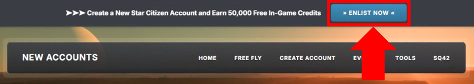 Select 'Enlist Now' on citizenfreefly.com