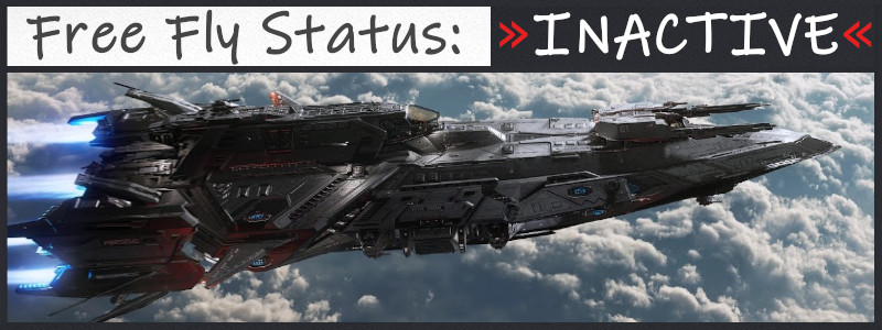 A Star Citizen Free Fly event is inactive