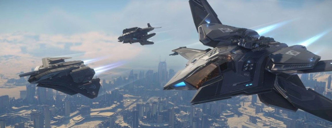 Paladin flying near a space station